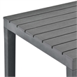 vidaXL Plastic Garden Dining Table in Anthracite/Gray