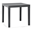 vidaXL Plastic Garden Dining Table in Anthracite/Gray