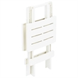 vidaXL Plastic BistroSmall Foldable Garden Dining Table in White