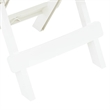 vidaXL Plastic BistroSmall Foldable Garden Dining Table in White