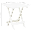 vidaXL Plastic BistroSmall Foldable Garden Dining Table in White