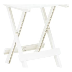 vidaXL Plastic BistroSmall Foldable Garden Dining Table in White