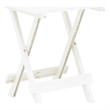 vidaXL Plastic BistroSmall Foldable Garden Dining Table in White