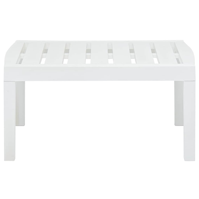 vidaXL Plastic Garden Dining Table in White