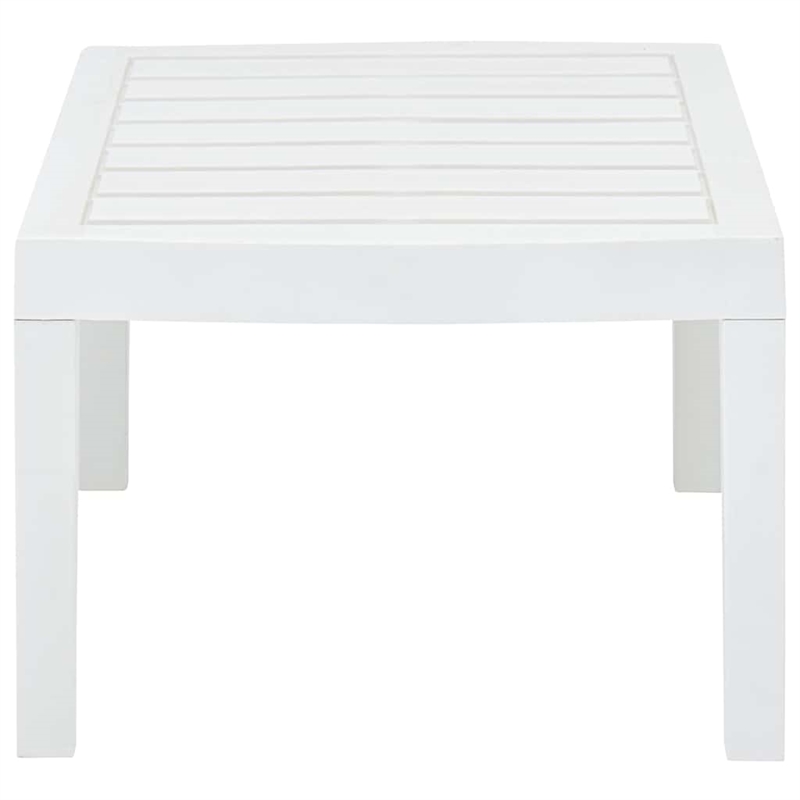 vidaXL Plastic Garden Dining Table in White