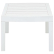 vidaXL Plastic Garden Dining Table in White