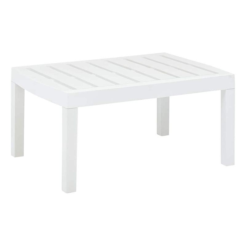 vidaXL Plastic Garden Dining Table in White
