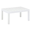 vidaXL Plastic Garden Dining Table in White