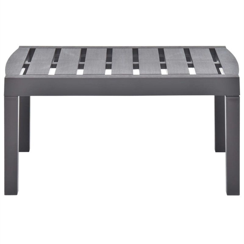 vidaXL Plastic Garden Dining Table in Mocha