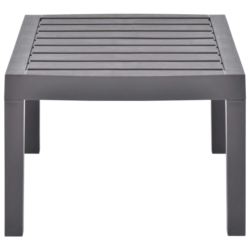 vidaXL Plastic Garden Dining Table in Mocha