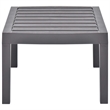 vidaXL Plastic Garden Dining Table in Mocha