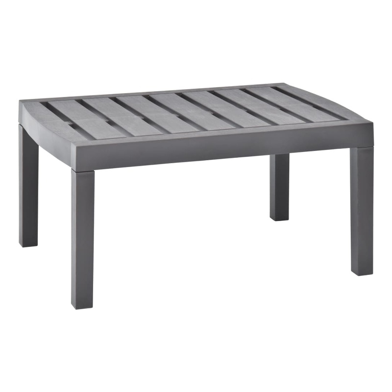 vidaXL Plastic Garden Dining Table in Mocha