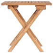 vidaXL Solid Teak Wood Foldable Outdoor Table in Teak