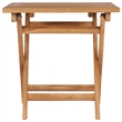 vidaXL Solid Teak Wood Foldable Outdoor Table in Teak