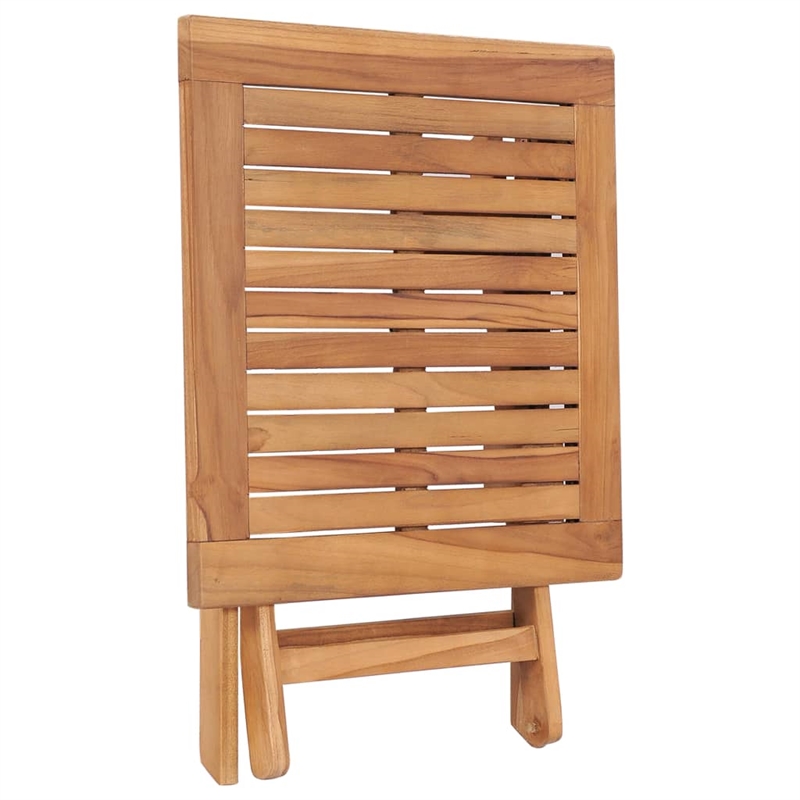 vidaXL Solid Teak Wood Foldable Outdoor Table in Teak