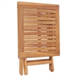 vidaXL Solid Teak Wood Foldable Outdoor Table in Teak