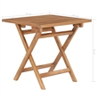 vidaXL Solid Teak Wood Foldable Outdoor Table in Teak