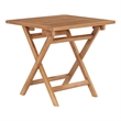 vidaXL Solid Teak Wood Foldable Outdoor Table in Teak