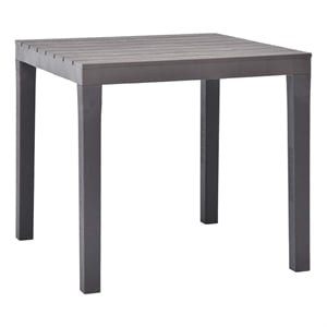 vidaXL Plastic Garden Dining Table in Mocha