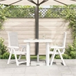 vidaXL Plastic Medium Garden Dining Table in White