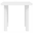 vidaXL Plastic Medium Garden Dining Table in White