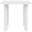 vidaXL Plastic Medium Garden Dining Table in White