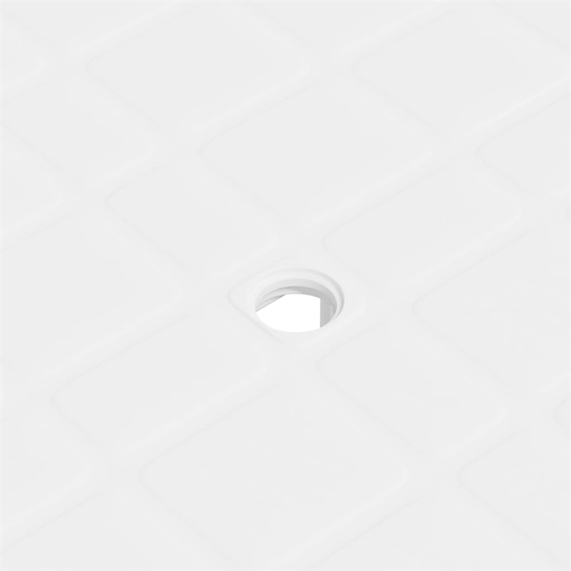 vidaXL Plastic Medium Garden Dining Table in White