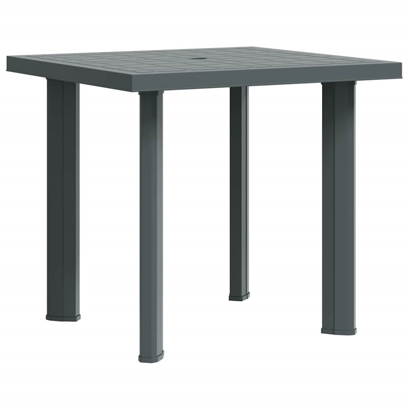 vidaXL Plastic Medium Garden Dining Table in Green