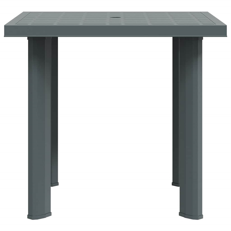 vidaXL Plastic Medium Garden Dining Table in Green
