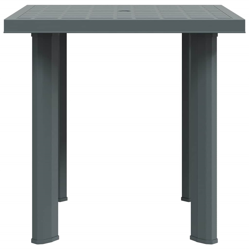 vidaXL Plastic Medium Garden Dining Table in Green
