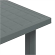 vidaXL Plastic Medium Garden Dining Table in Green