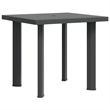 vidaXL Plastic Garden Dining Table in Anthracite/Gray
