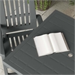 vidaXL Plastic Garden Dining Table in Anthracite/Gray