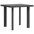 vidaXL Plastic Garden Dining Table in Anthracite/Gray