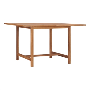 vidaXL Solid Teak Wood Dining Table in Warm Golden Brown