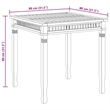vidaXL Teak Hardwood Dining Table in Teak