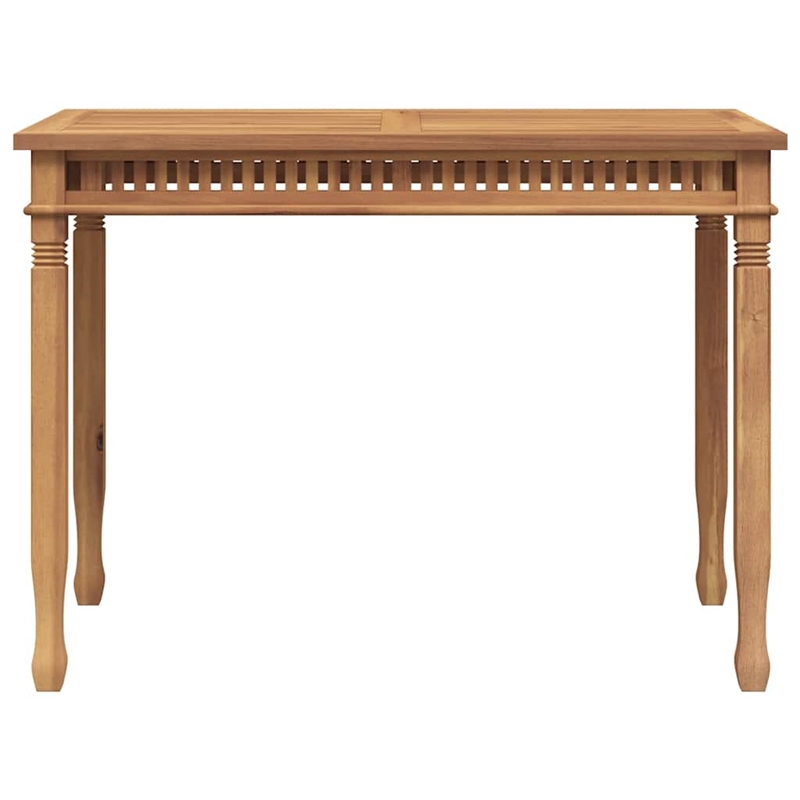 vidaXL Solid Teak Wood Medium Dining Table in Teak
