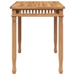 vidaXL Solid Teak Wood Medium Dining Table in Teak