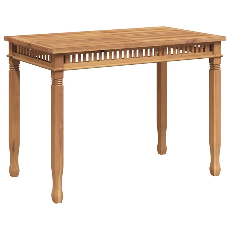 vidaXL Solid Teak Wood Medium Dining Table in Teak