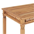 vidaXL Solid Teak Wood Medium Dining Table in Teak