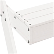 vidaXL Solid Pine Wood Medium Picnic Table in White