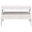 vidaXL Solid Pine Wood Medium Picnic Table in White