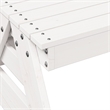 vidaXL Solid Pine Wood Medium Picnic Table in White