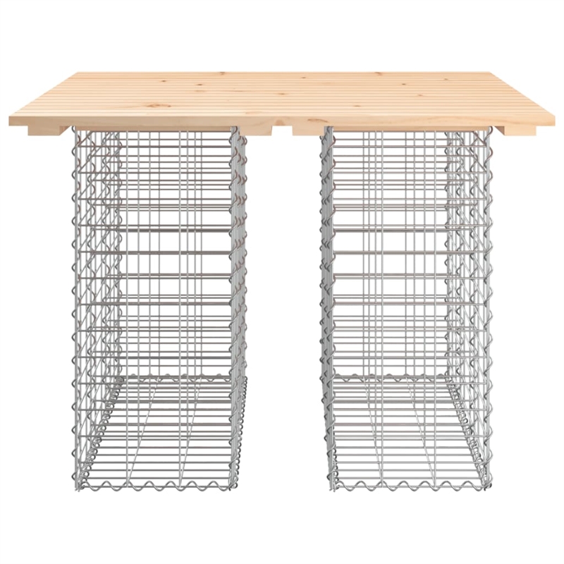 vidaXL Galvanized Steel Garden Bench in Natural/Brown