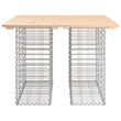 vidaXL Galvanized Steel Garden Bench in Natural/Brown