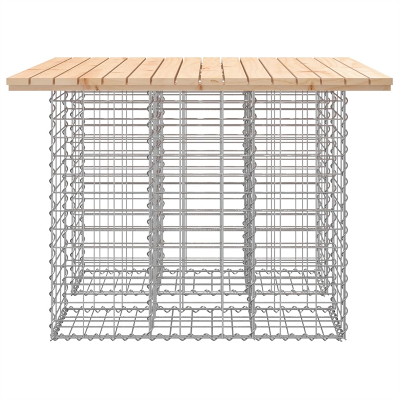 vidaXL Galvanized Steel Garden Bench in Natural/Brown