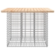 vidaXL Galvanized Steel Garden Bench in Natural/Brown
