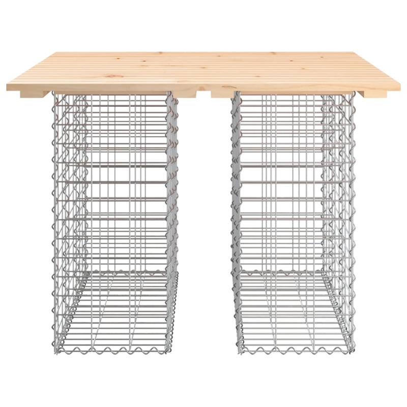 vidaXL Galvanized Steel Garden Bench in Natural/Brown