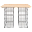 vidaXL Galvanized Steel Garden Bench in Natural/Brown