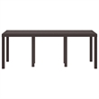 vidaXL Poly Rattan Garden Dining Table in Brown
